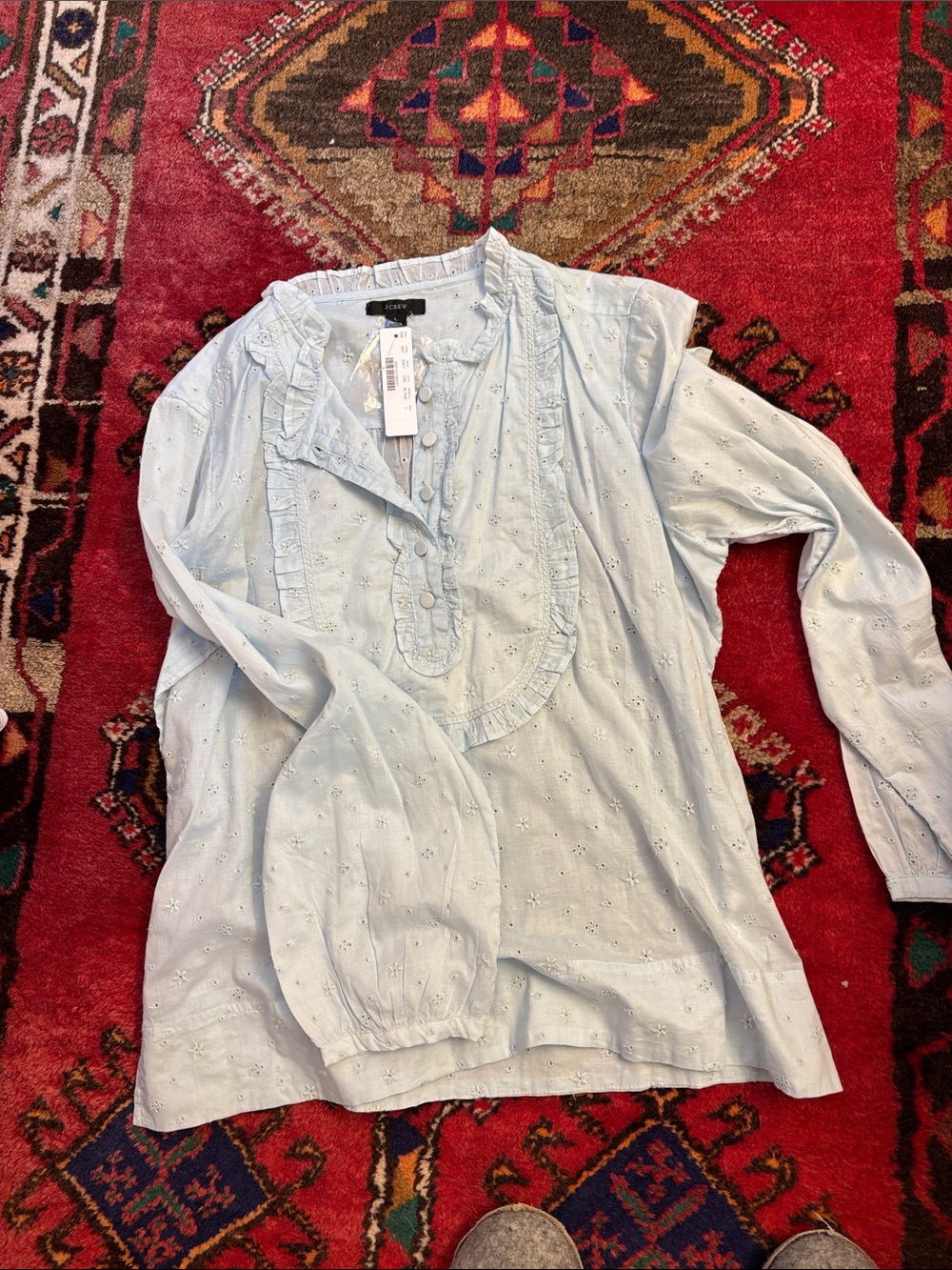JCrew eyelet popover